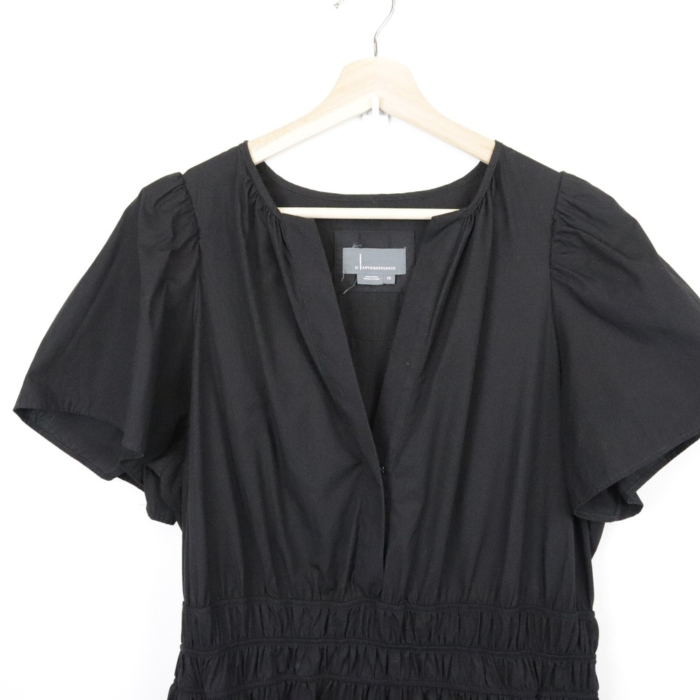 by Anthropologie The‎ Somerset Mini Dress Black 1X - Picture 8 of 12